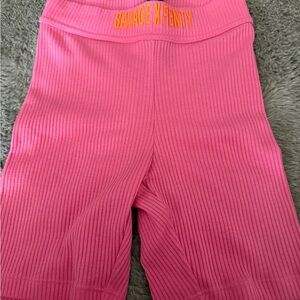 Savage X Fenty Ribbed Pink Bike Shorts